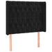 Tăblie de pat cu LED, negru, 93x16x118/128 cm, catifea - WALTI WALTI