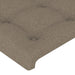 Tăblie de pat cu LED, gri taupe, 83x16x118/128 cm, textil - WALTI WALTI