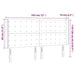 Tăblie de pat cu LED, crem, 183x16x118/128 cm, textil - WALTI WALTI