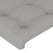 Tăblie de pat cu LED, gri deschis, 203x16x118/128 cm, textil - WALTI WALTI