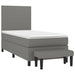 Pat box spring cu saltea, gri închis, 80x200 cm, textil - WALTI WALTI