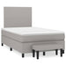 Pat continental cu saltea, gri deschis, 120x200 cm, textil - WALTI WALTI