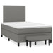 Pat box spring cu saltea, gri închis, 120x200 cm, textil - WALTI WALTI