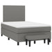Pat box spring cu saltea, gri închis, 120x200 cm, textil - WALTI WALTI