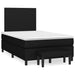 Pat box spring cu saltea, negru, 120x200 cm, textil - WALTI WALTI