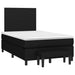 Pat box spring cu saltea, negru, 120x200 cm, textil - WALTI WALTI