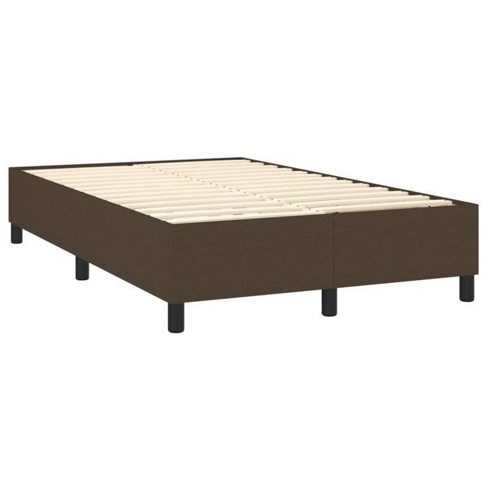 Pat box spring cu saltea, maro închis, 120x200 cm, textil - WALTI WALTI