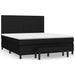 Pat box spring cu saltea, negru, 160x200 cm, textil - WALTI WALTI