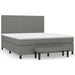 Pat box spring cu saltea, gri închis, 180x200 cm, textil - WALTI WALTI