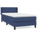 Pat box spring cu saltea, albastru, 90x190 cm, textil - WALTI WALTI