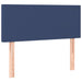 Pat box spring cu saltea, albastru, 90x190 cm, textil - WALTI WALTI
