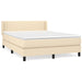 Pat continental cu saltea, crem, 140x200 cm, material textil - WALTI WALTI