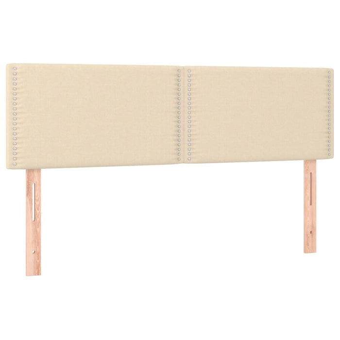 Pat box spring cu saltea, crem, 140x200 cm, textil - WALTI WALTI