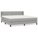 Pat continental, gri deschis, 180x200 cm, material textil - WALTI WALTI