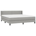 Pat continental, gri deschis, 180x200 cm, material textil - WALTI WALTI