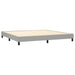 Pat box spring cu saltea, gri deschis, 200x200 cm, textil - WALTI WALTI