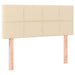 Pat box spring cu saltea, crem, 100x200 cm, textil - WALTI WALTI
