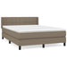 Pat continental cu saltea gri taupe 140x200 cm material textil - WALTI WALTI