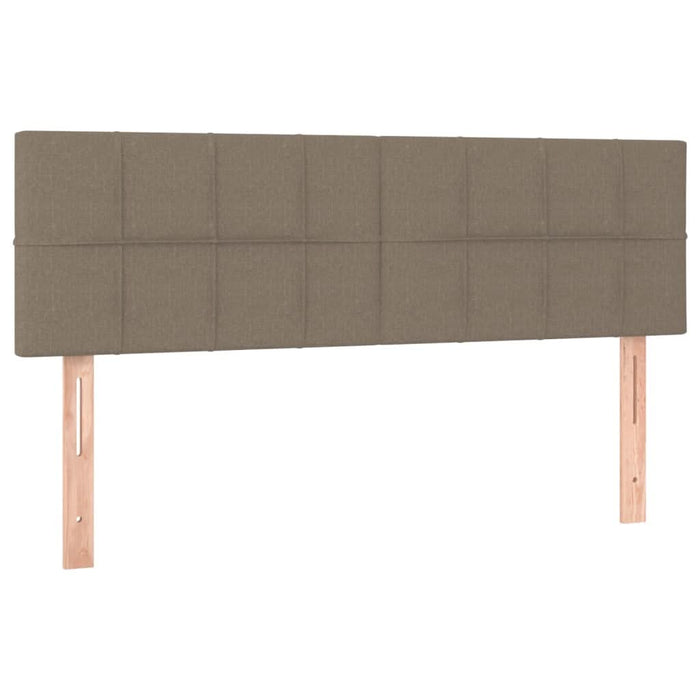 Pat continental cu saltea gri taupe 140x200 cm material textil - WALTI WALTI