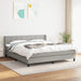 Pat continental, gri deschis, 180x200 cm, material textil - WALTI WALTI