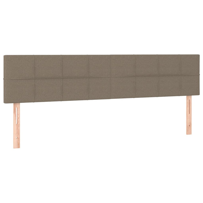 Pat continental cu saltea, gri taupe, 180x200 cm, textil - WALTI WALTI