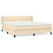 Pat continental cu saltea, crem, 180x200 cm, textil - WALTI WALTI