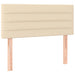 Pat box spring cu saltea, crem, 90x200 cm, textil - WALTI WALTI