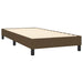 Pat box spring cu saltea, maro închis, 100x200 cm, textil - WALTI WALTI