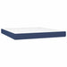 Pat continental cu saltea, albastru, 160x200cm, material textil - WALTI WALTI