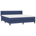 Pat box spring cu saltea, albastru, 180x200 cm, material textil - WALTI WALTI