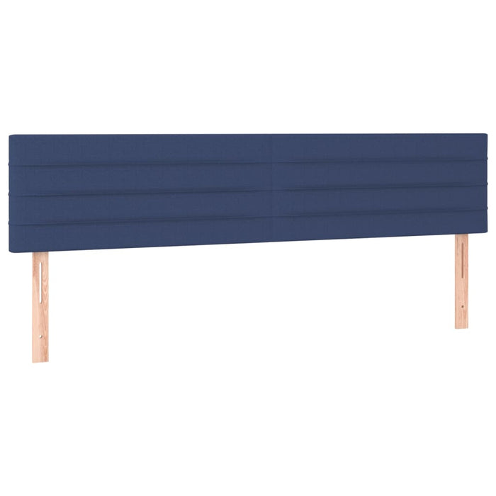 Pat box spring cu saltea, albastru, 180x200 cm, material textil - WALTI WALTI