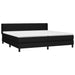 Pat box spring cu saltea, negru, 200x200 cm, textil - WALTI WALTI