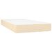 Pat box spring cu saltea, crem, 90x200 cm, textil - WALTI WALTI