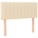 Pat box spring cu saltea, crem, 90x200 cm, textil - WALTI WALTI