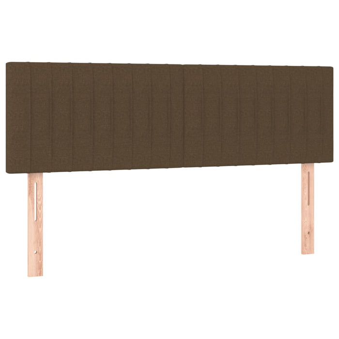 Pat box spring cu saltea, maro închis, 140x200 cm, textil - WALTI WALTI