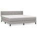 Pat continental, gri deschis, 180x200 cm, material textil - WALTI WALTI