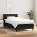 Pat box spring cu saltea, negru, 80x200 cm, textil - WALTI WALTI