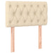 Pat box spring cu saltea, crem, 80x200 cm, textil - WALTI WALTI