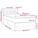 Pat box spring cu saltea, negru, 90x200 cm, textil - WALTI WALTI