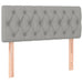 Pat box spring cu saltea, gri deschis, 100x200 cm, textil - WALTI WALTI
