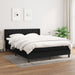 Pat box spring cu saltea, negru, 140x200 cm, textil - WALTI WALTI