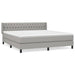 Pat continental, gri deschis, 180x200 cm, material textil - WALTI WALTI