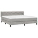 Pat continental, gri deschis, 180x200 cm, material textil - WALTI WALTI