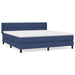 Pat box spring cu saltea, albastru, 180x200 cm, material textil - WALTI WALTI