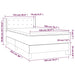 Pat box spring cu saltea, negru, 100x200 cm, textil - WALTI WALTI