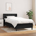Pat box spring cu saltea, negru, 100x200 cm, textil - WALTI WALTI