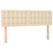 Pat box spring cu saltea, crem, 140x200 cm, textil - WALTI WALTI