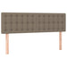 Pat continental cu saltea gri taupe 140x200 cm material textil - WALTI WALTI