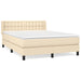Pat continental cu saltea, crem, 140x200 cm, material textil - WALTI WALTI