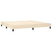 Pat box spring cu saltea, crem, 200x200 cm, textil - WALTI WALTI